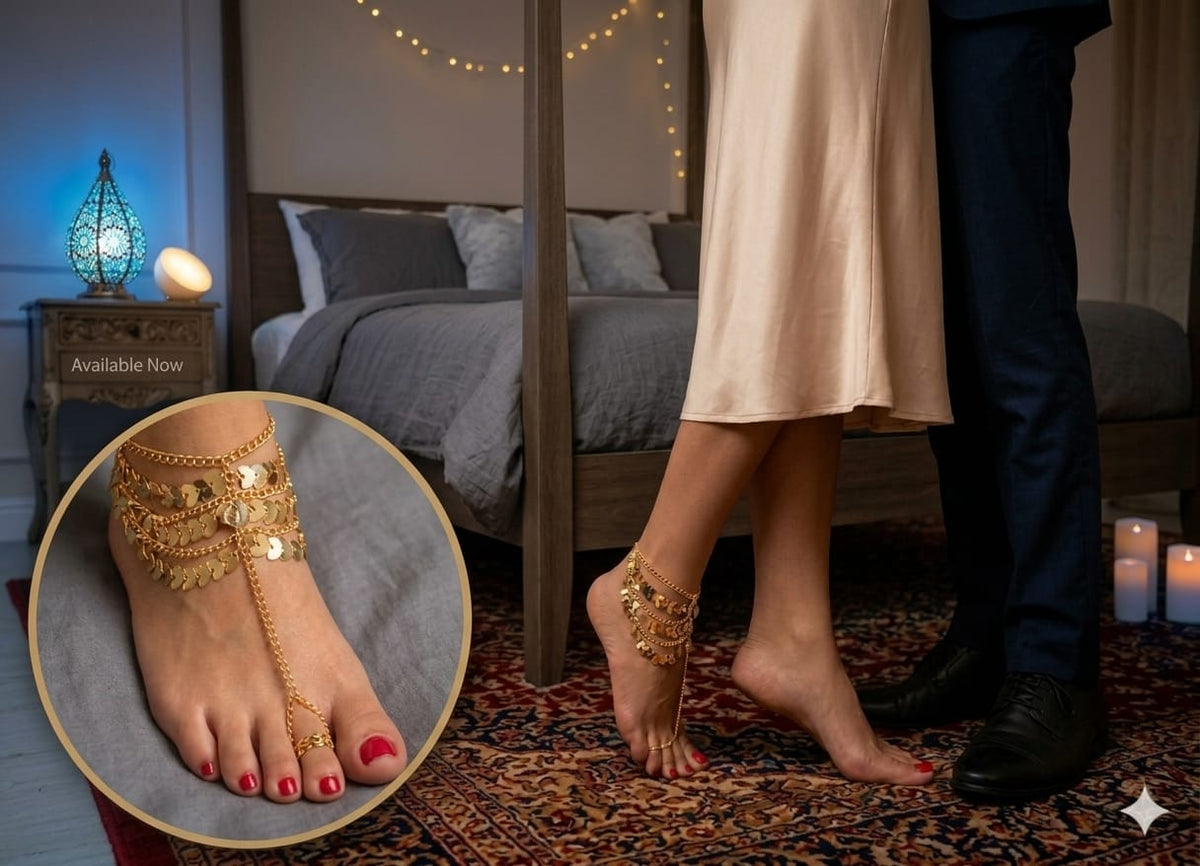 Golden Multi-Layer Anklet –Stylish & Elegant 25 SR